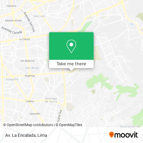 Av. La Encalada map