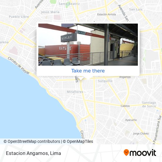 Estacion Angamos map