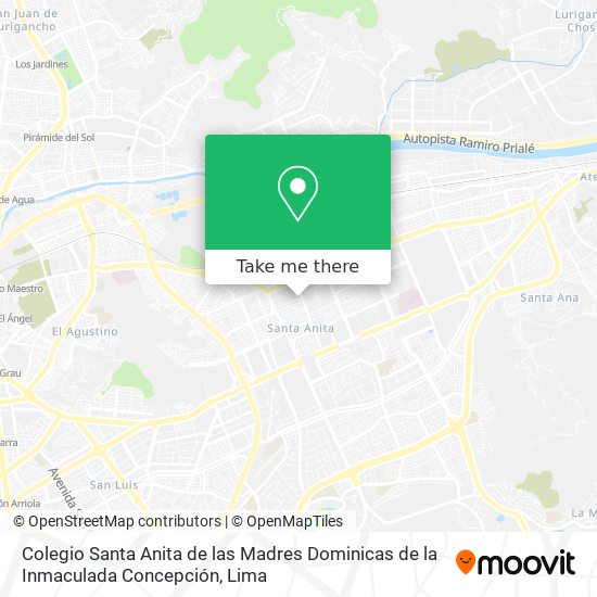 Colegio Santa Anita de las Madres Dominicas de la Inmaculada Concepción map
