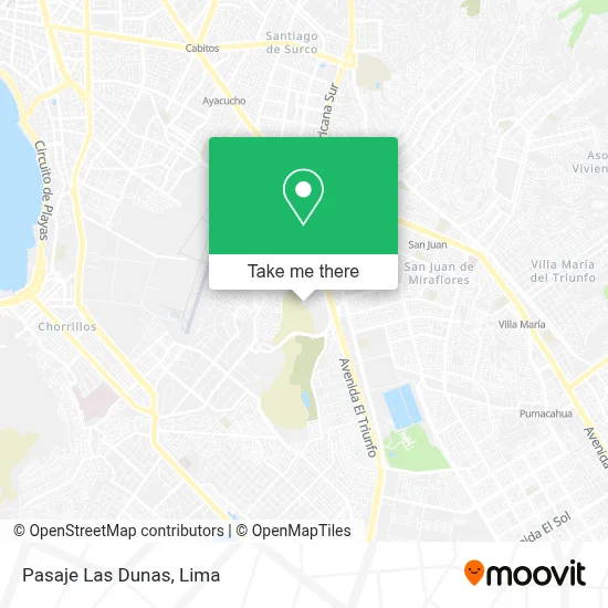 Pasaje Las Dunas map