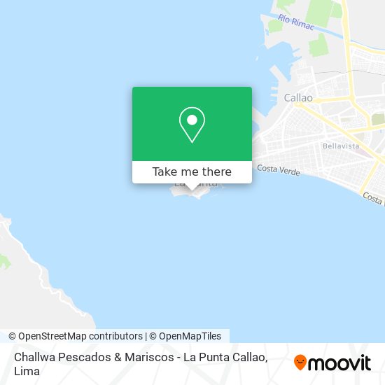 Challwa  Pescados & Mariscos - La Punta Callao map