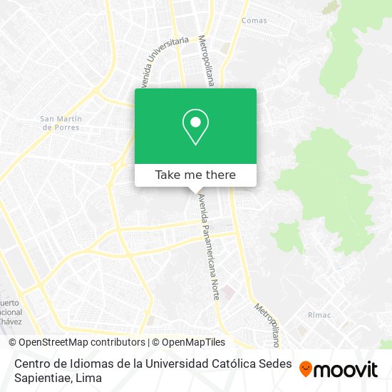 Centro de Idiomas de la Universidad Católica Sedes Sapientiae map