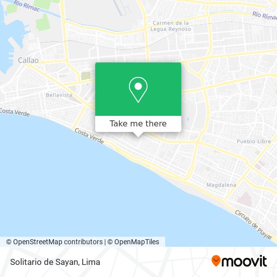 Solitario de Sayan map