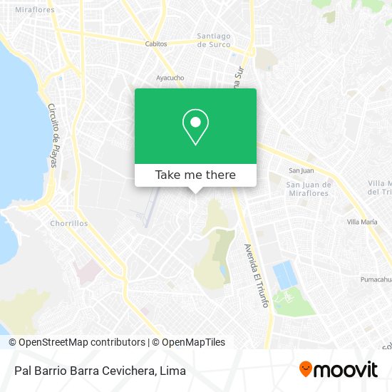 Pal Barrio Barra Cevichera map
