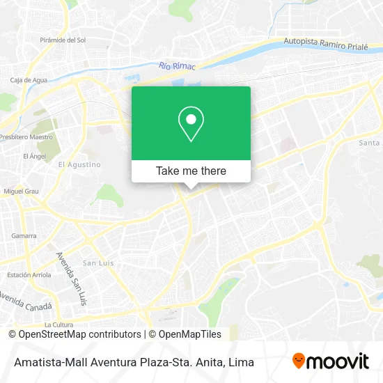 Mapa de Amatista-Mall Aventura Plaza-Sta. Anita
