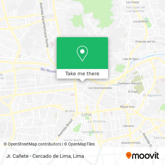 Jr. Cañete - Cercado de Lima map