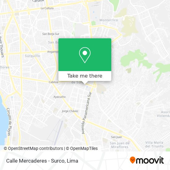 Calle Mercaderes - Surco map