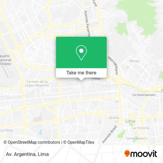 Av. Argentina map
