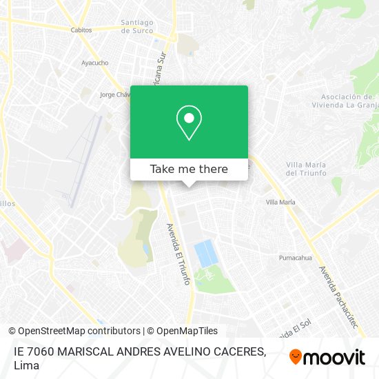 IE 7060 MARISCAL ANDRES AVELINO CACERES map