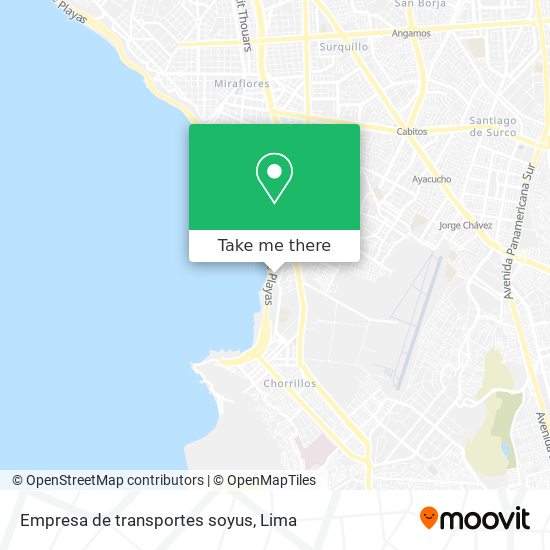 Empresa de transportes soyus map