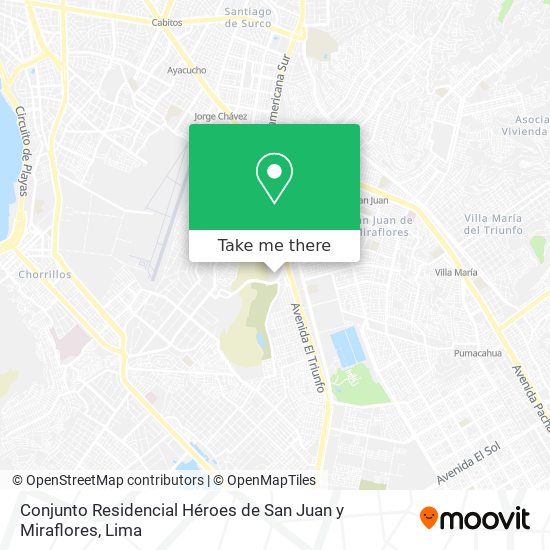 Conjunto Residencial Héroes de San Juan y Miraflores map