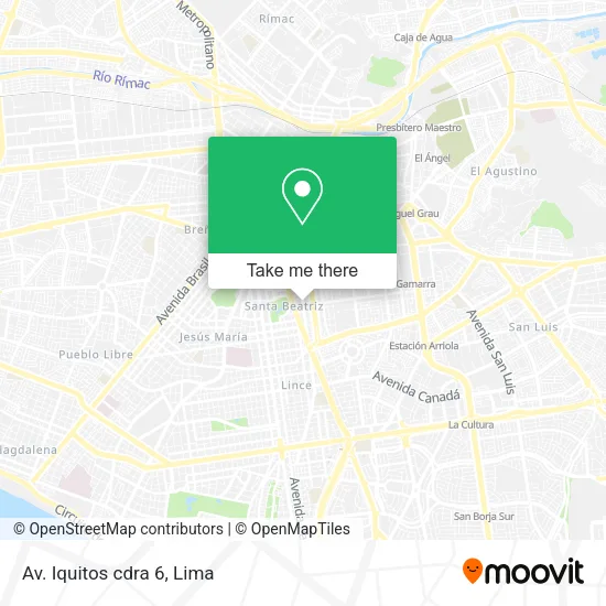 Mapa de Av. Iquitos cdra 6