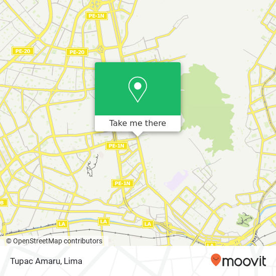 Tupac Amaru map