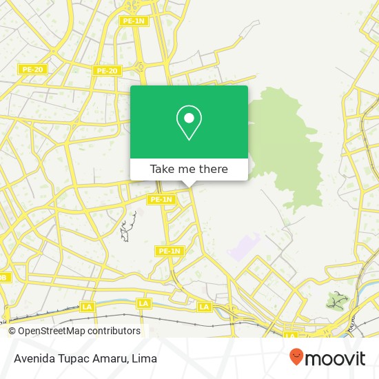 Avenida Tupac Amaru map