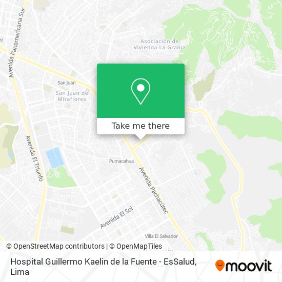 Hospital Guillermo Kaelin de la Fuente - EsSalud map