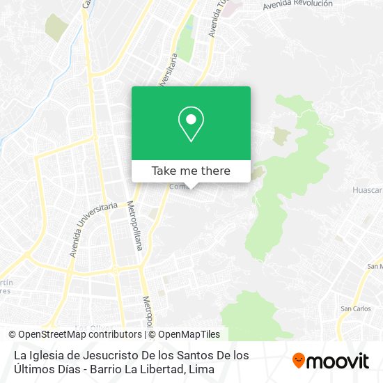 Mapa de La Iglesia de Jesucristo De los Santos De los Últimos Días - Barrio La Libertad