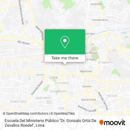 Escuela Del Ministerio Público "Dr. Gonzalo Ortiz De Zevallos Roedel" map