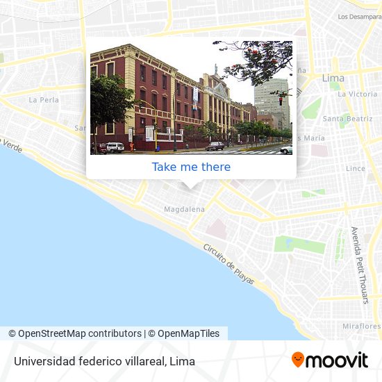 Universidad federico villareal map