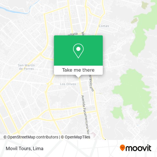 Movil Tours map