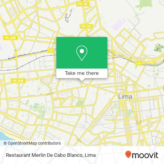 Restaurant Merlin De Cabo Blanco map