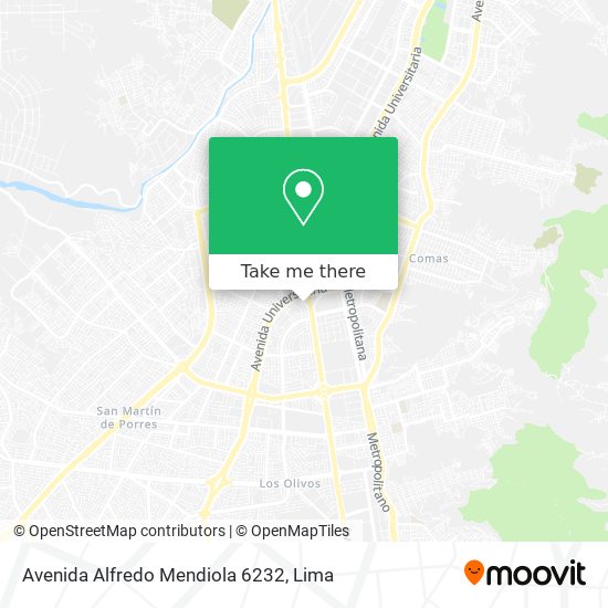 Avenida Alfredo Mendiola 6232 map