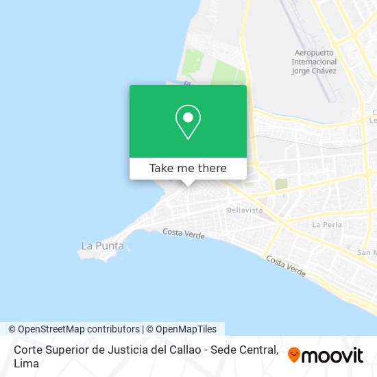 Corte Superior de Justicia del Callao - Sede Central map