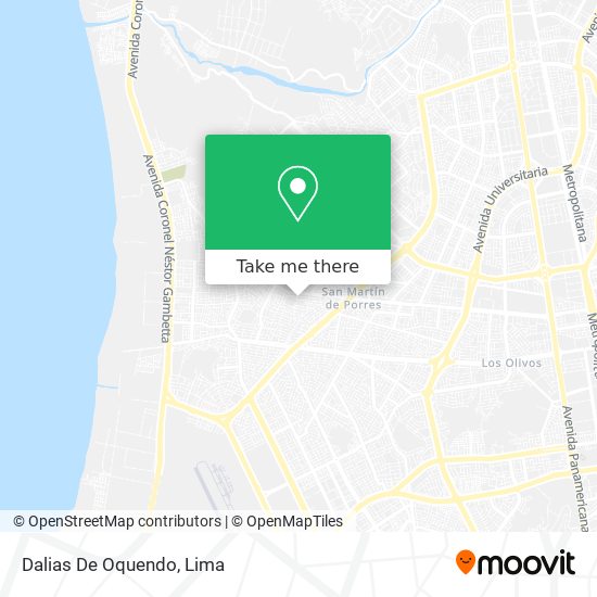 Dalias De Oquendo map