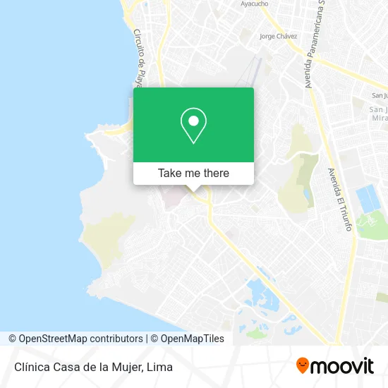 Mapa de Clínica Casa de la Mujer
