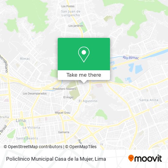 Mapa de Policlínico Municipal Casa de la Mujer