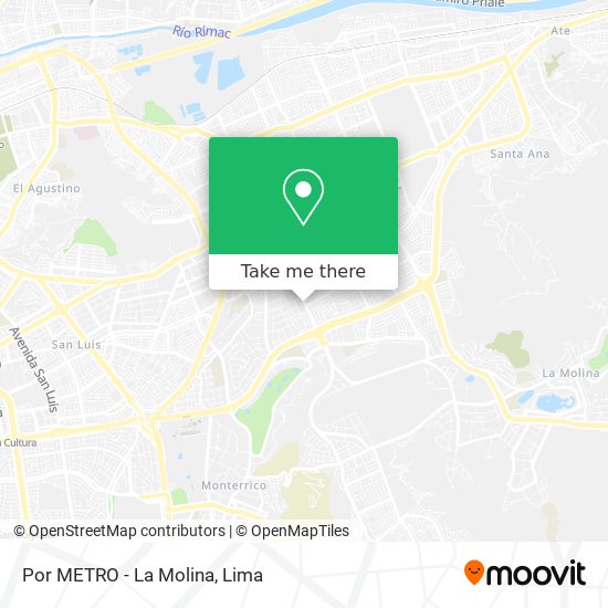 Por METRO - La Molina map