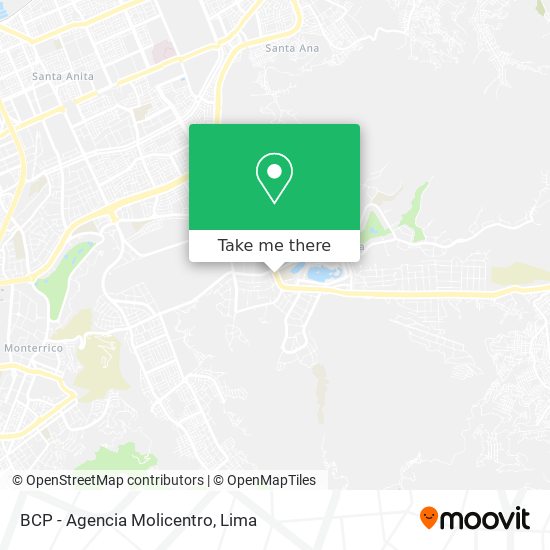 BCP - Agencia Molicentro map