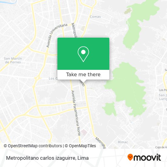 Metropolitano carlos izaguirre map