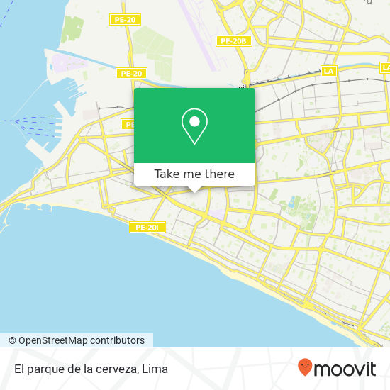 El parque de la cerveza map