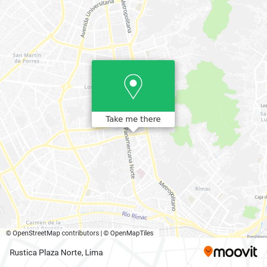 Rustica Plaza Norte map