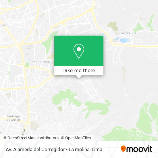 Av. Alameda del Corregidor - La molina map