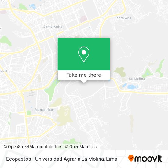 Ecopastos - Universidad Agraria La Molina map