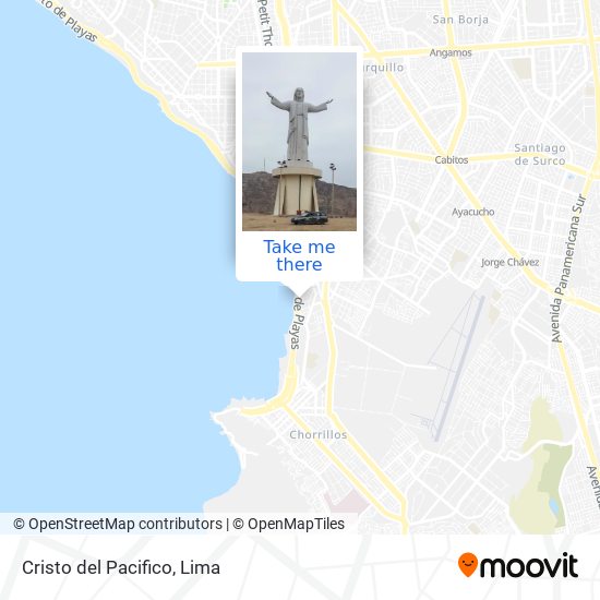 Mapa de Cristo del Pacifico