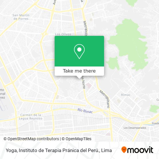 Yoga, Instituto de Terapia Pránica del Perú. map