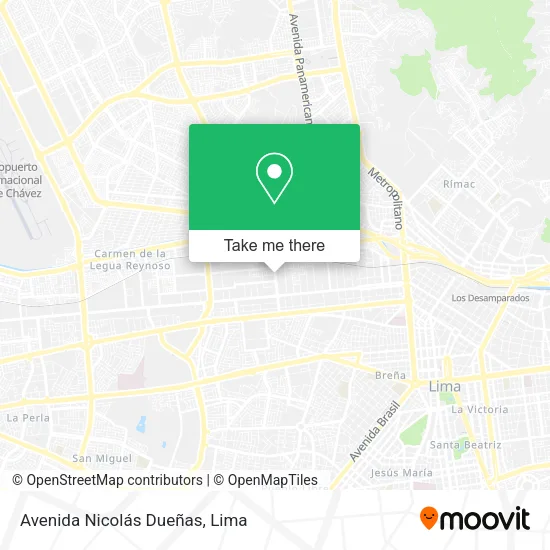Mapa de Avenida Nicolás Dueñas