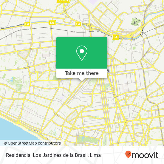 Residencial Los Jardines de la Brasil map