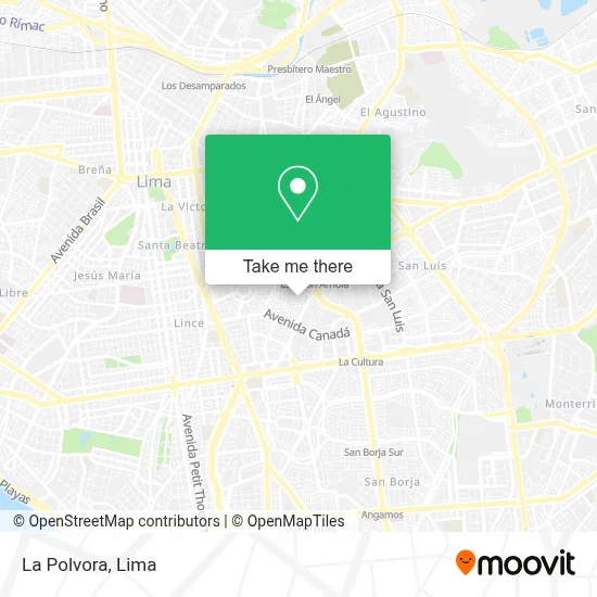 La Polvora map