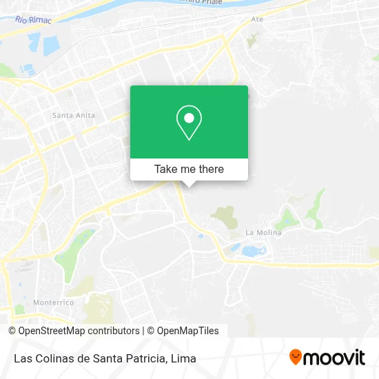 Las Colinas de Santa Patricia map