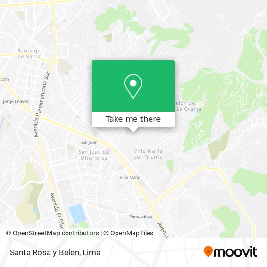 Santa Rosa y Belén map
