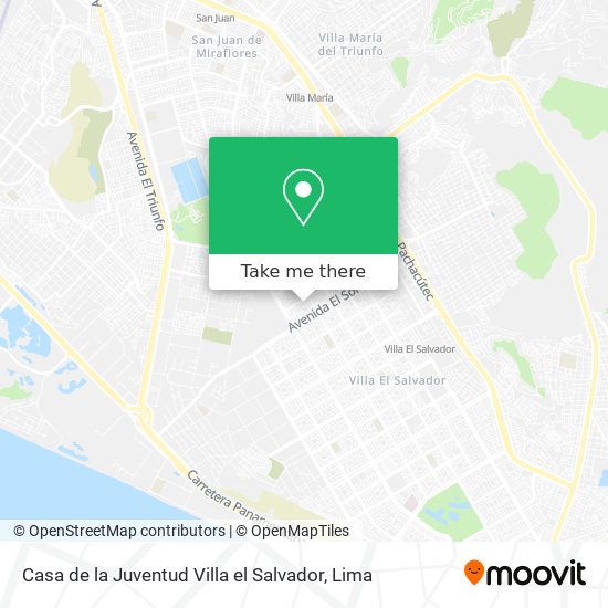 Casa de la Juventud Villa el Salvador map