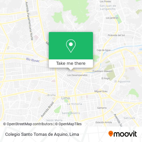 Mapa de Colegio Santo Tomas de Aquino