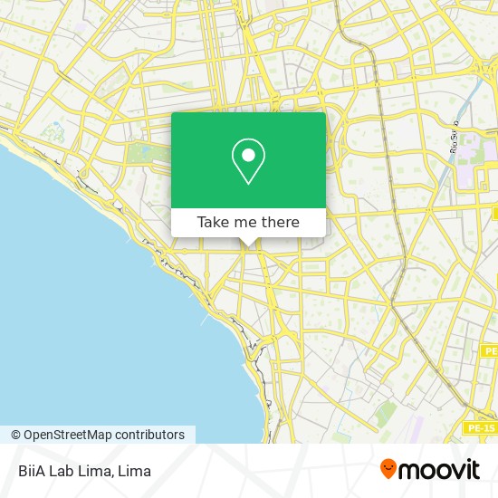 BiiA Lab Lima map