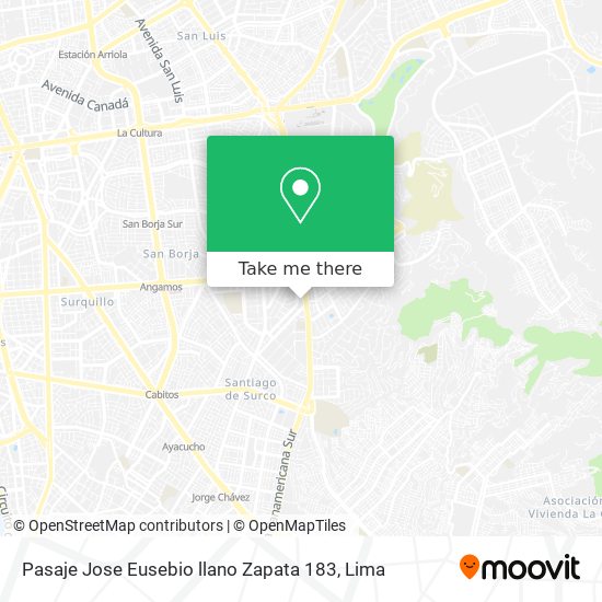 Pasaje Jose Eusebio llano Zapata 183 map