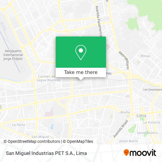 San Miguel Industrias PET S.A. map