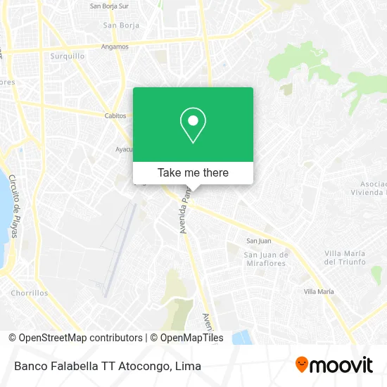 Banco Falabella TT Atocongo map