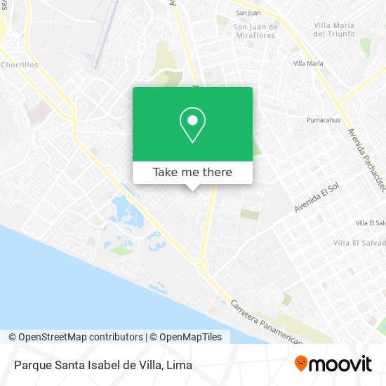 Parque Santa Isabel de Villa map